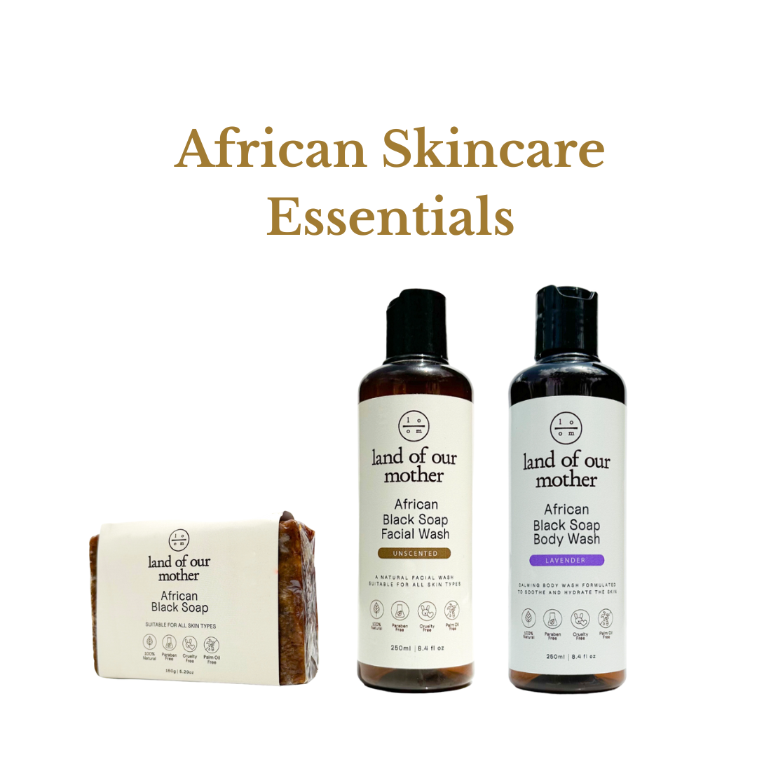 African Skincare Essentials Bundle - Complete Natural Treatment Set (3 Products)