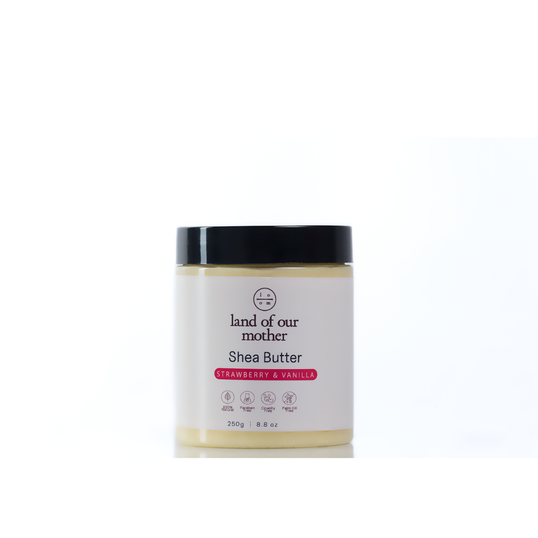 Strawberry Vanilla Shea Butter - Sweet Scented Natural Moisturizer