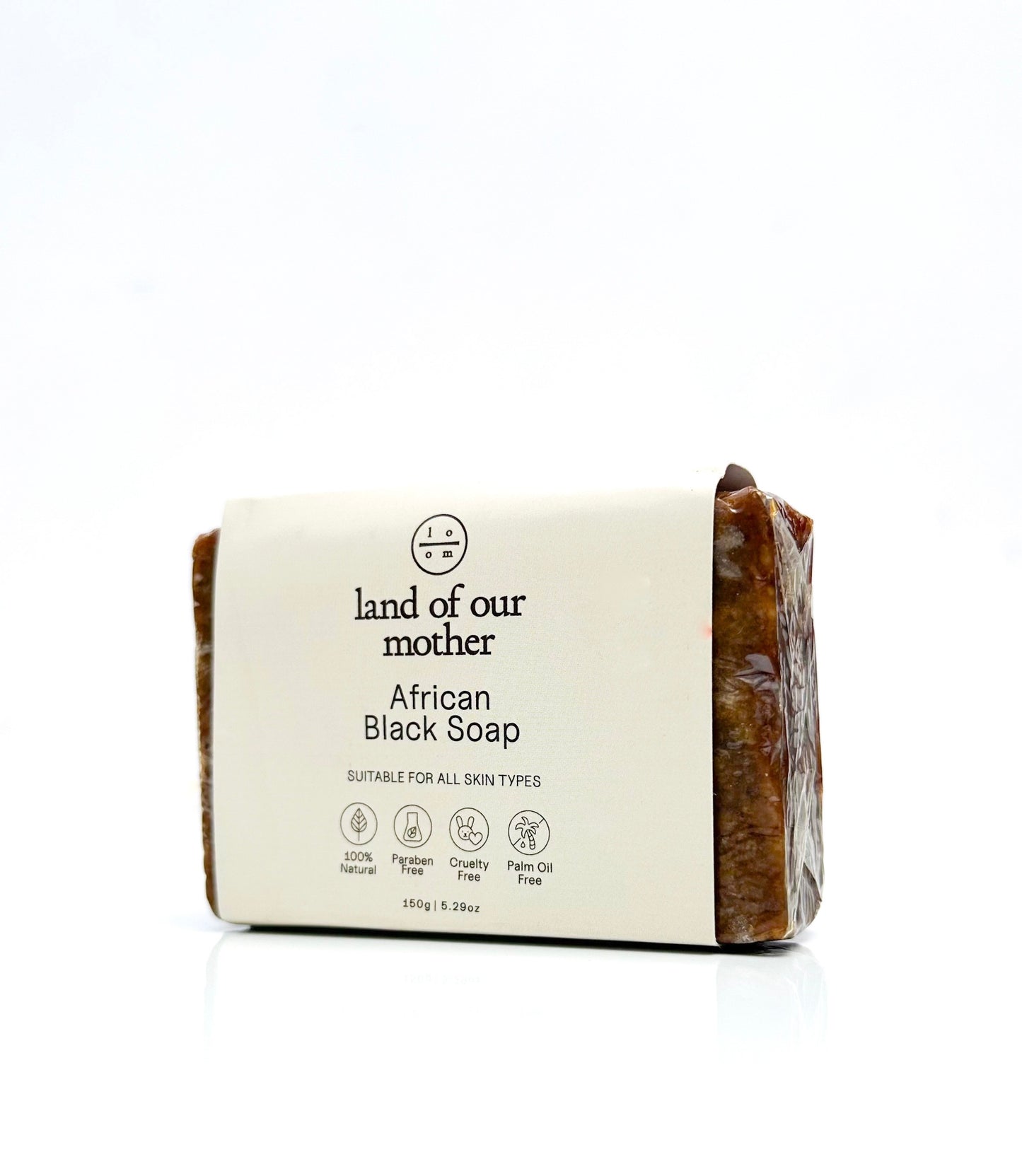 African black soap bar packaging - natural acne cleanser