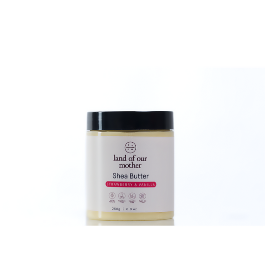 Strawberry & Vanilla Shea Butter  | Natural Blend for Hydration & Glow 8.8 oz