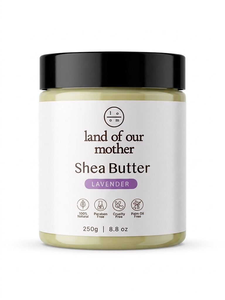 Lavender Shea Butter - Natural Aromatherapy Moisturizer for Stress Relief