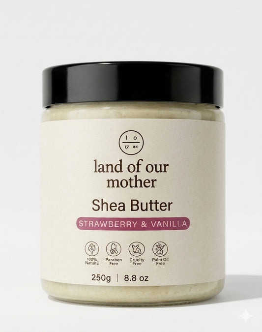 Strawberry Vanilla Shea Butter - Sweet Scented Natural Moisturizer